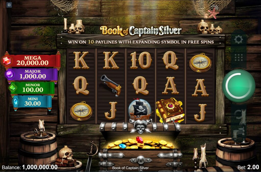 Book of Captain Silver slot in LuckyStar Online Casino
